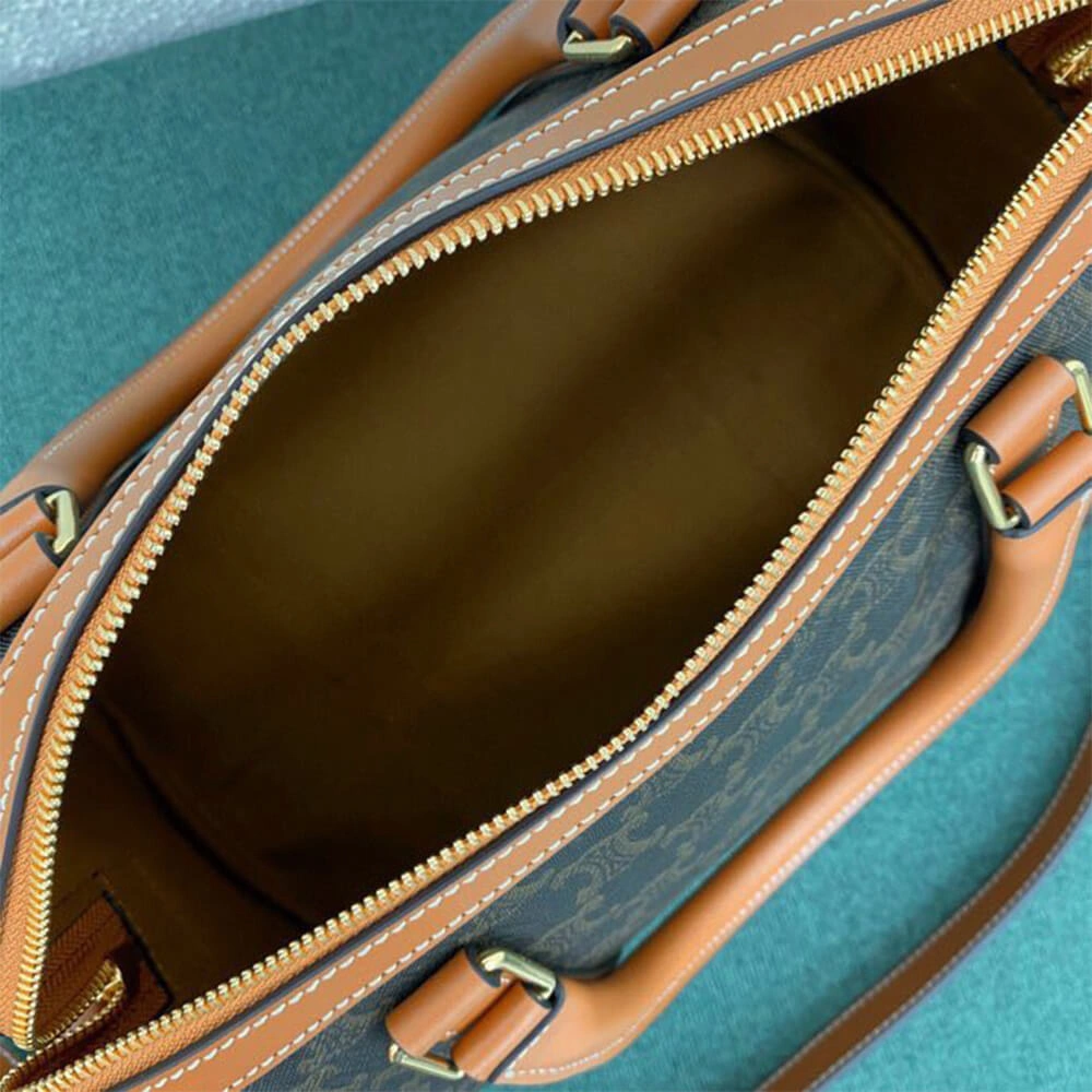 CELINE Large Boston IN Triomphe Canvas and calfskin Classic 2548