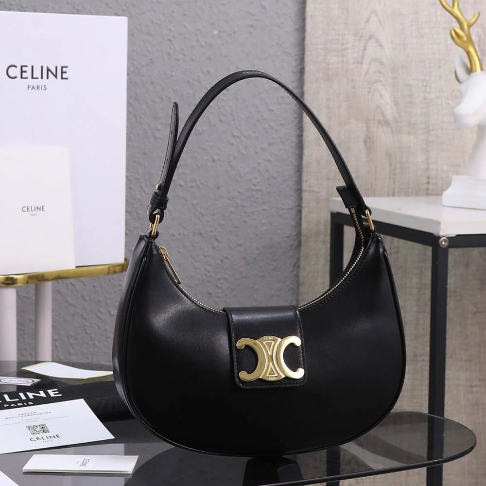 Refined CELINE MEDIUM AVA TRIOMPHE BAG in Smooth Calfskin 2564