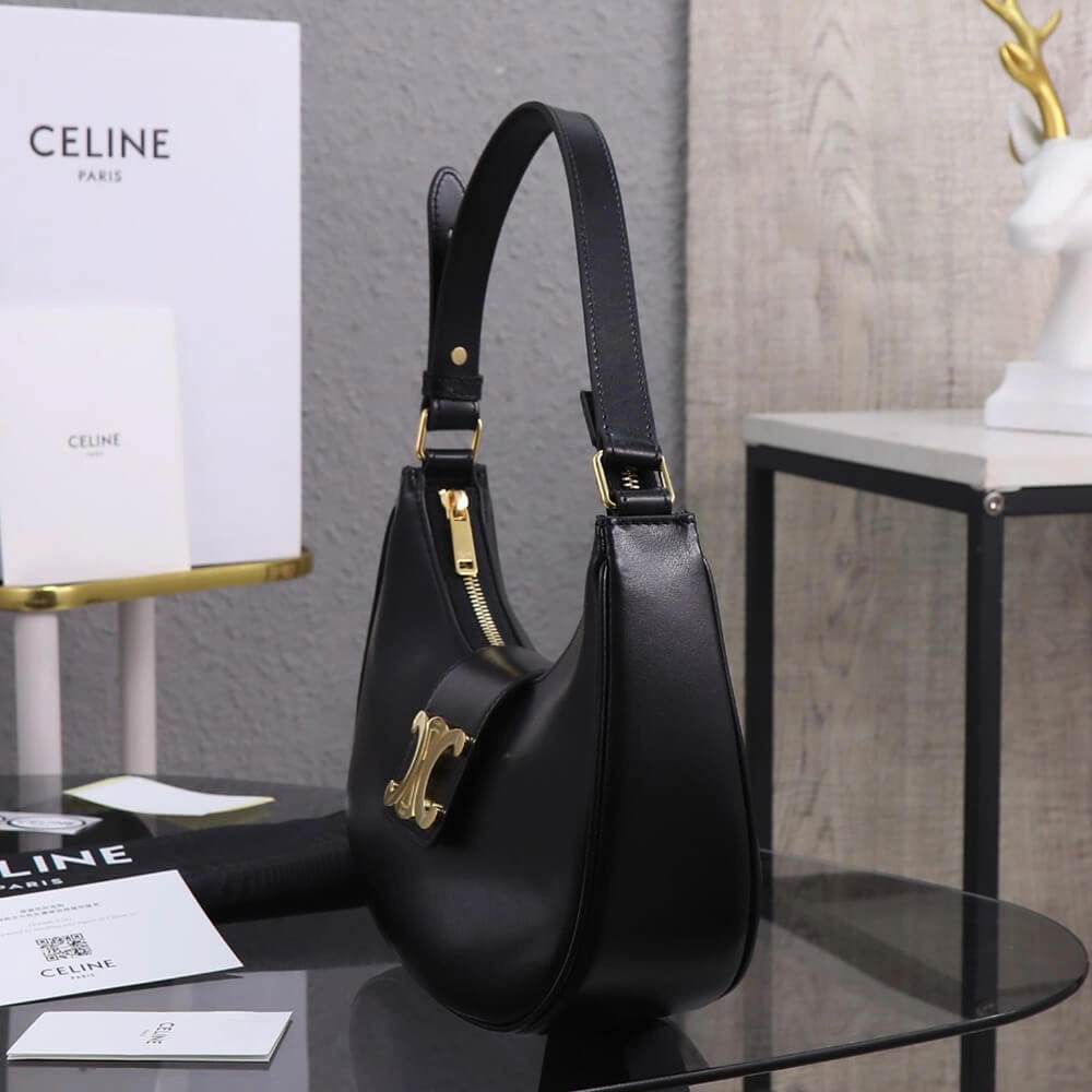 Refined CELINE MEDIUM AVA TRIOMPHE BAG in Smooth Calfskin 2564