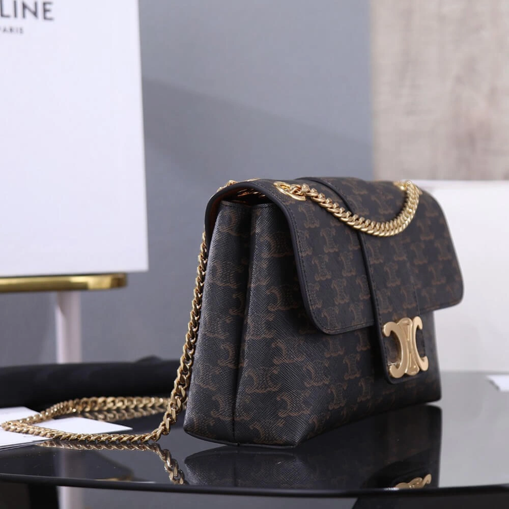 CELINE Medium Celine Victoire Bag in Triomphe Canvas Trendsetting 2479