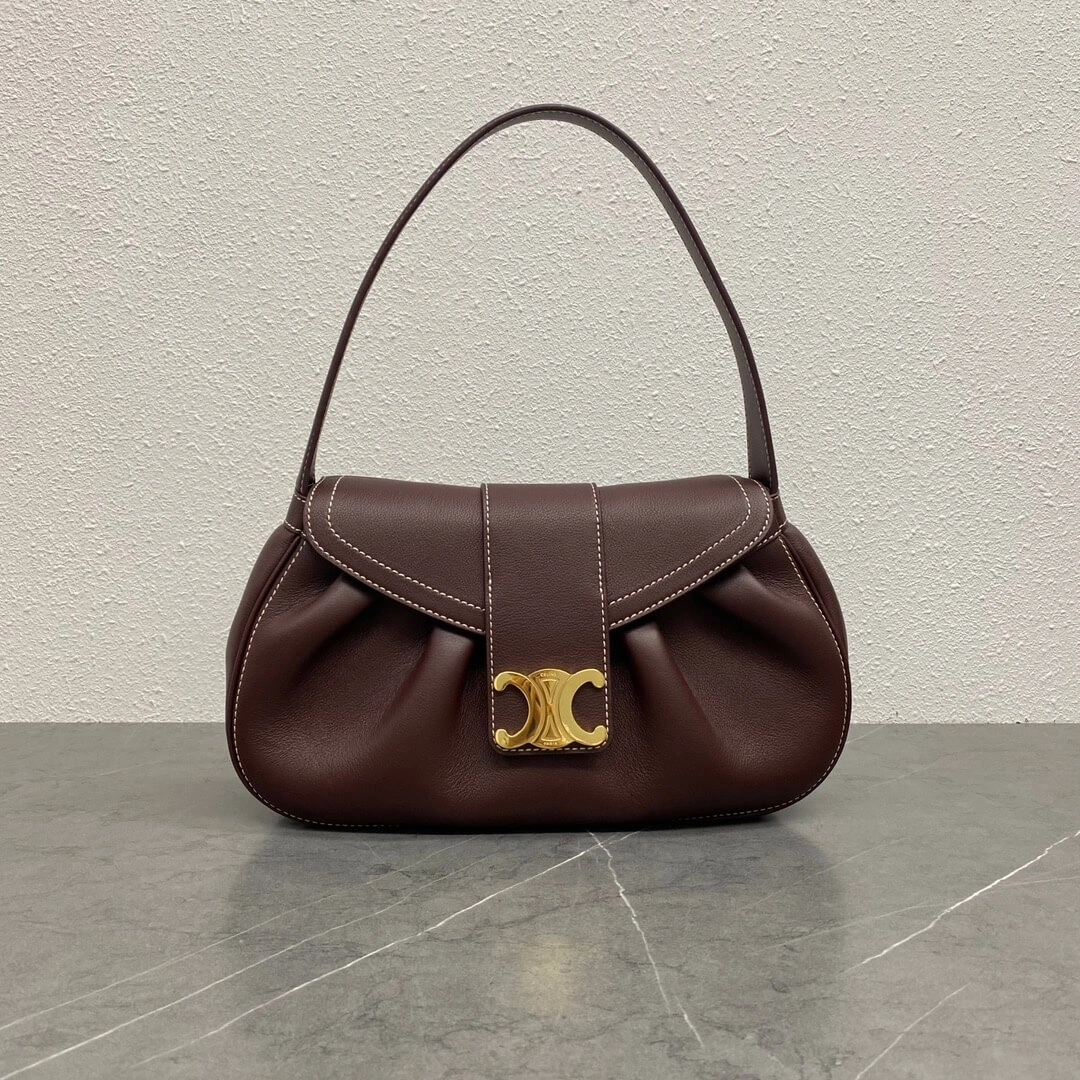 CELINE Medium POLLY bag in soft calfskin Thermal 2568