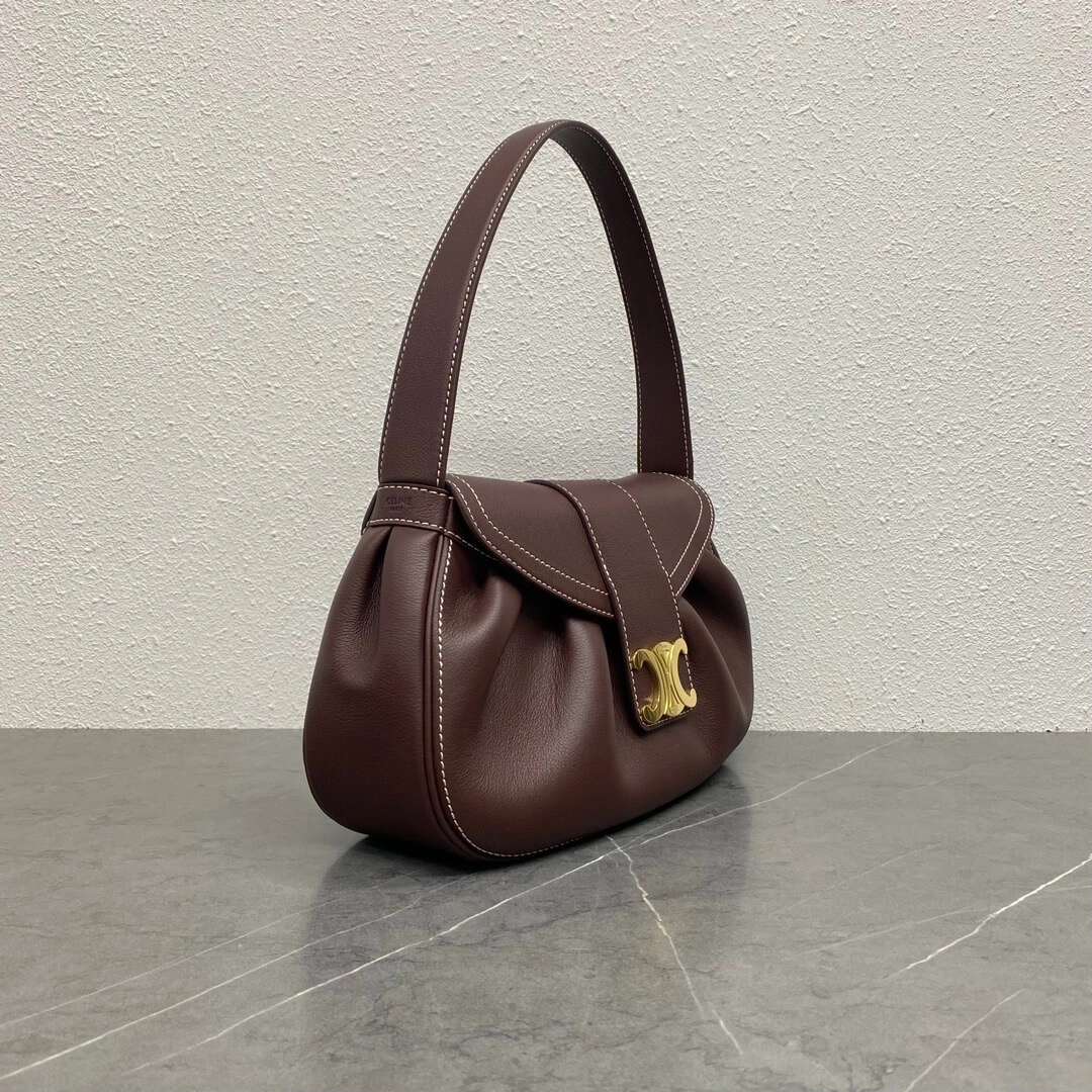 CELINE Medium POLLY bag in soft calfskin Thermal 2568