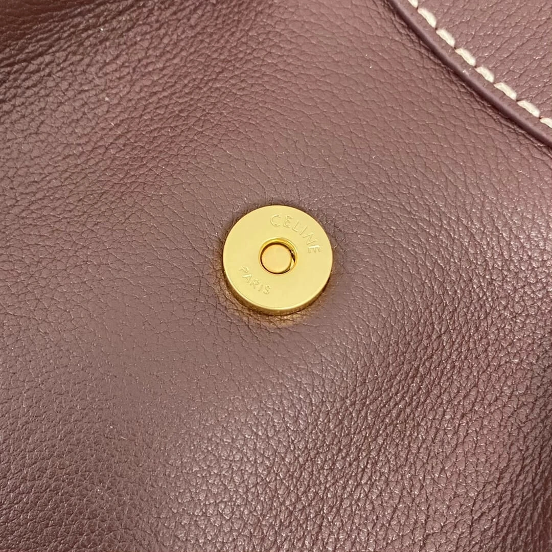 CELINE Medium POLLY bag in soft calfskin Thermal 2568