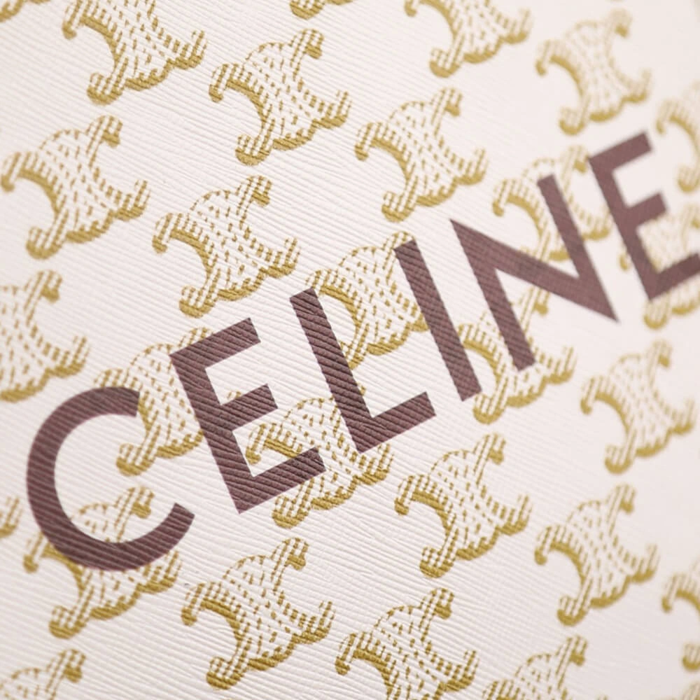 CELINE Mini Vertical Cabas IN Triomphe Canvas with Celine print TravelReady 2546