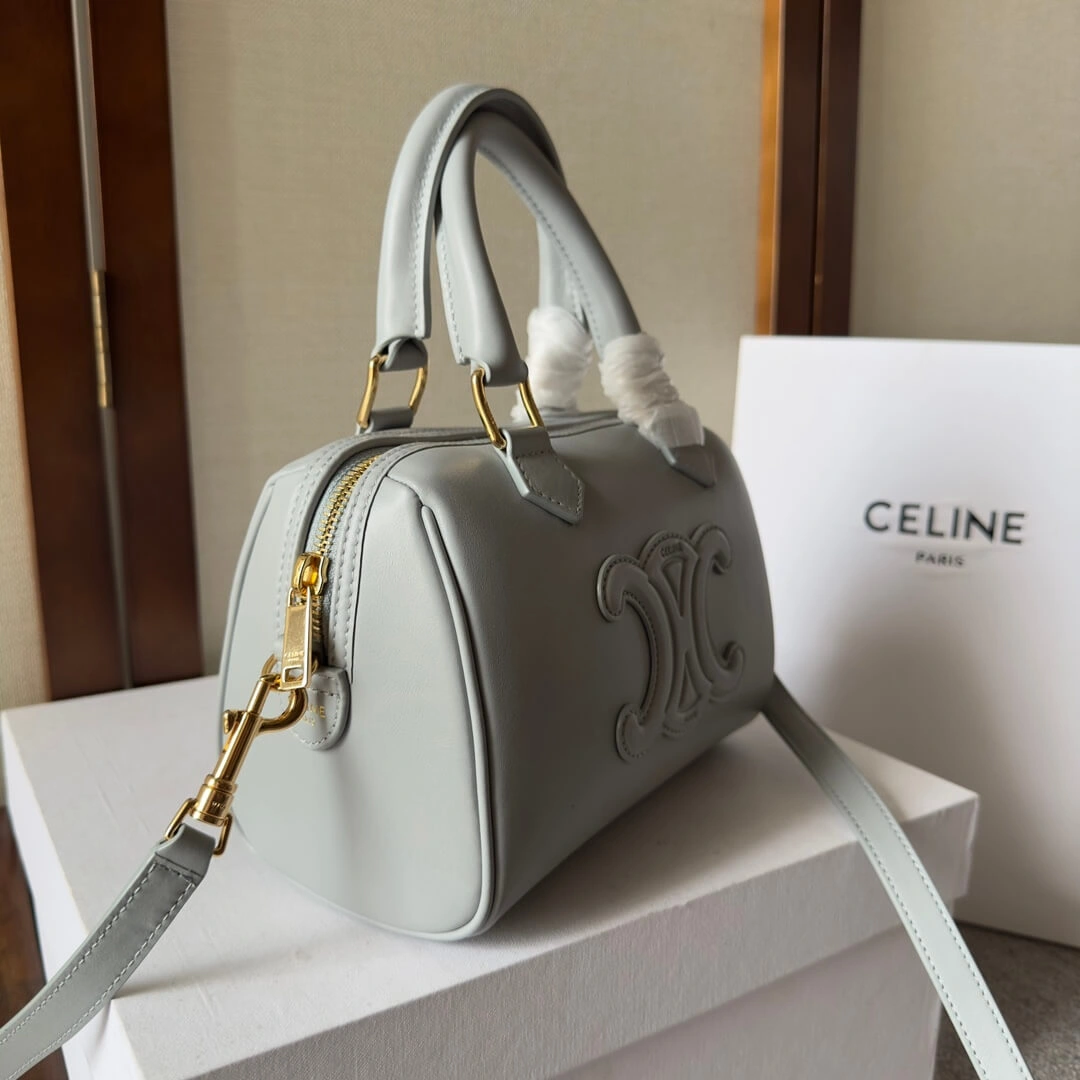 CELINE Small Boston Bag in Smooth Calfskin Unisex 2490