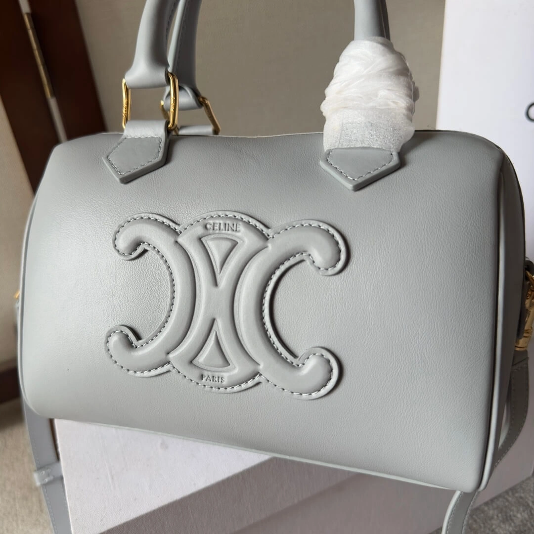 CELINE Small Boston Bag in Smooth Calfskin Unisex 2490