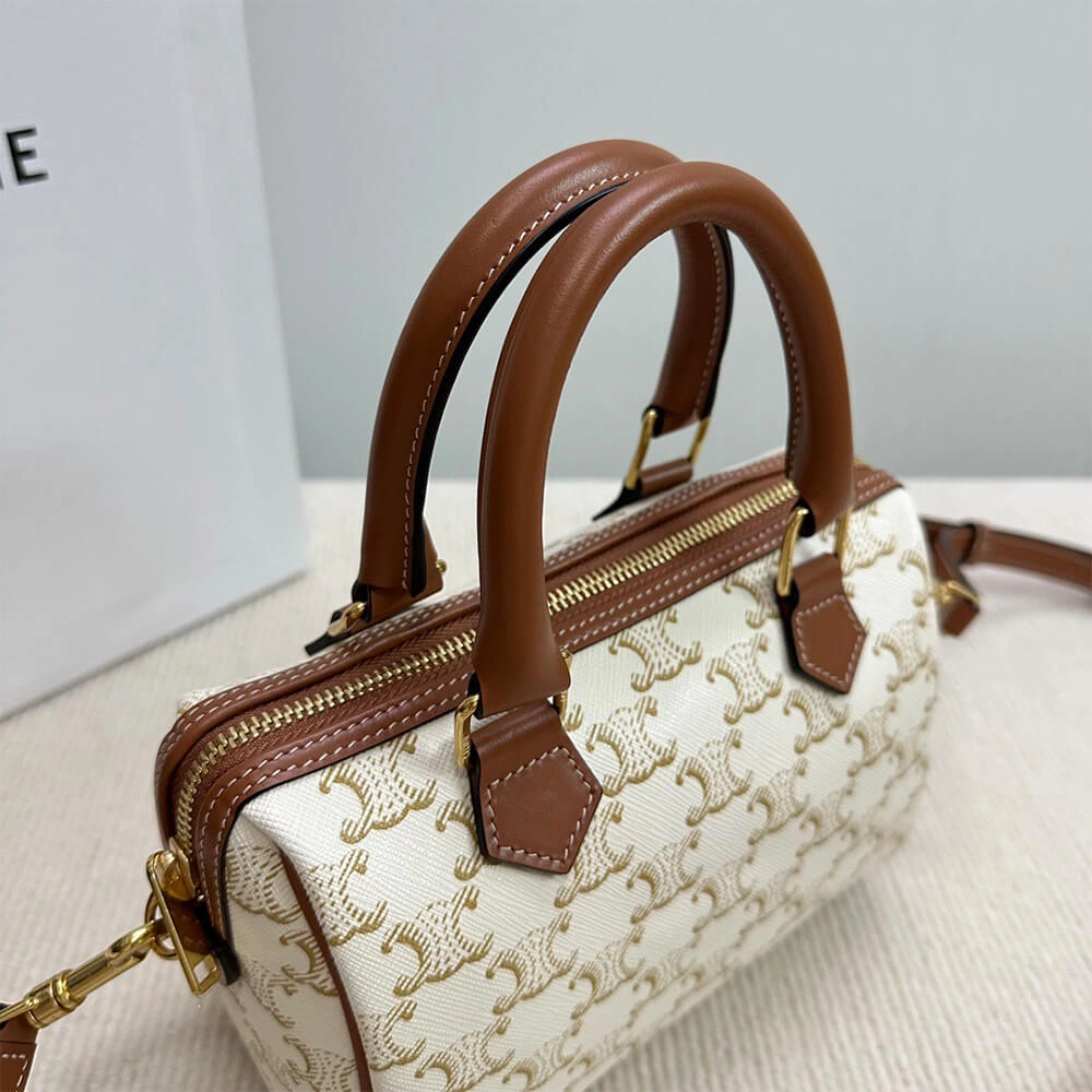DailyWear CELINE Small Boston IN Triomphe Canvas and calfskin 2558