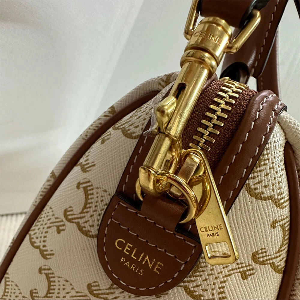 DailyWear CELINE Small Boston IN Triomphe Canvas and calfskin 2558