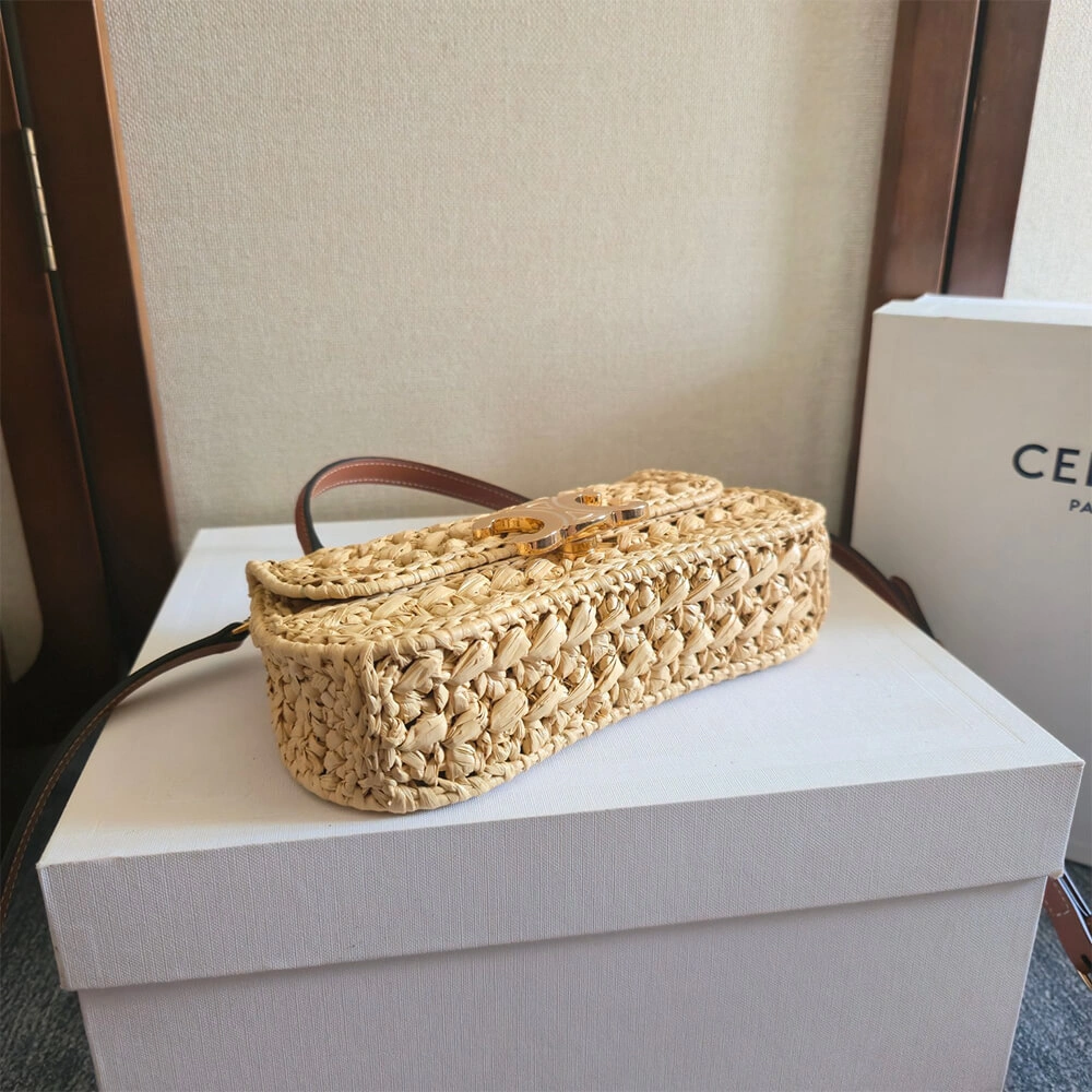 CELINE TEEN CELINE LOLA IN RAFFIA EFFECT TEXTILE(HIGH-END GRADE) Upgraded 2468