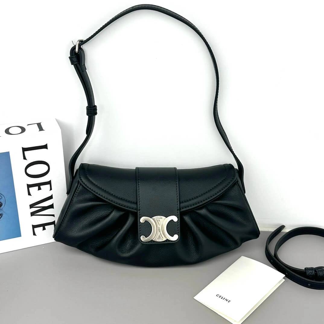 CELINE TEEN CELINE POLLY BAG IN SOFT CUFF LEATHER TechFriendly 2561
