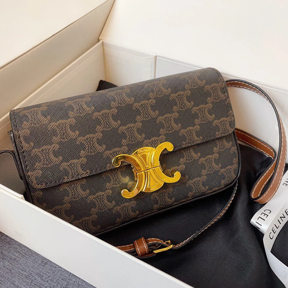 CELINE TRIOMPHE SHOULDER BAG Flexible 2486