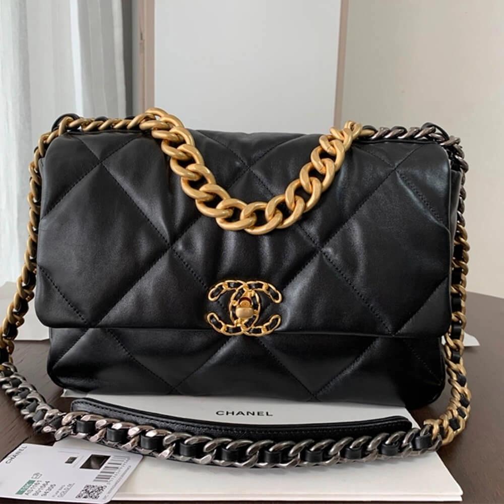 CHANEL 19 Large Handbag Stretchable 1698