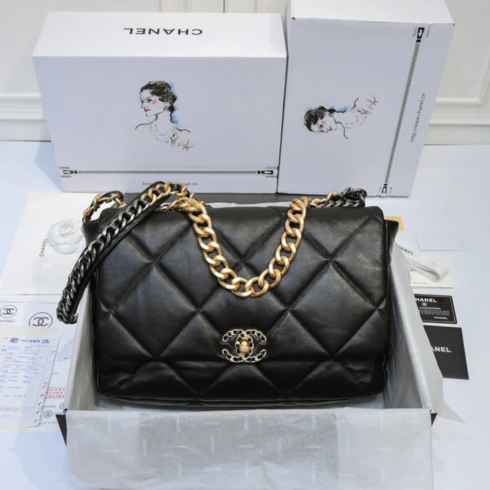 Comfortable CHANEL 19 MAXI HANDBAG 1652