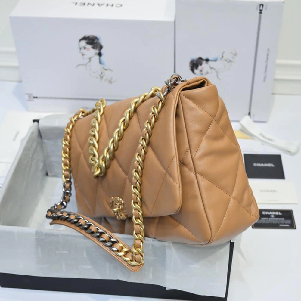 Vibrant CHANEL 19 MAXI HANDBAG 1646