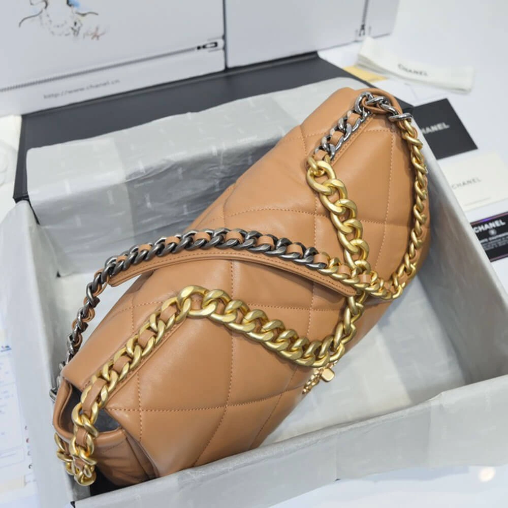 Vibrant CHANEL 19 MAXI HANDBAG 1646