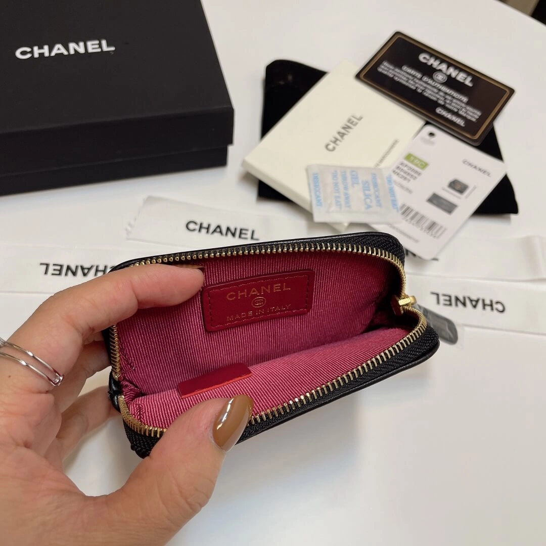 Lightweight CHANEL 19 Zipper Coin Wallet 1332