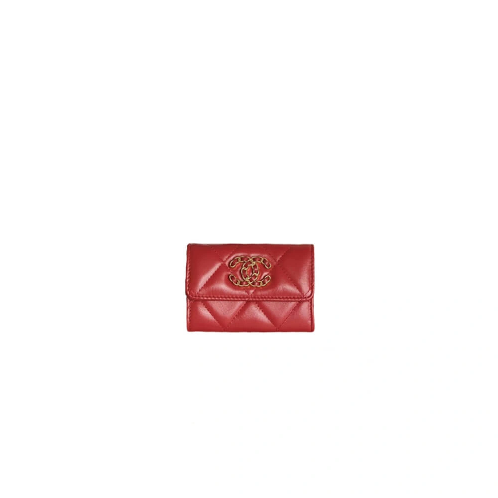 SmartChoice CHANEL 19 card holder with flap 1326