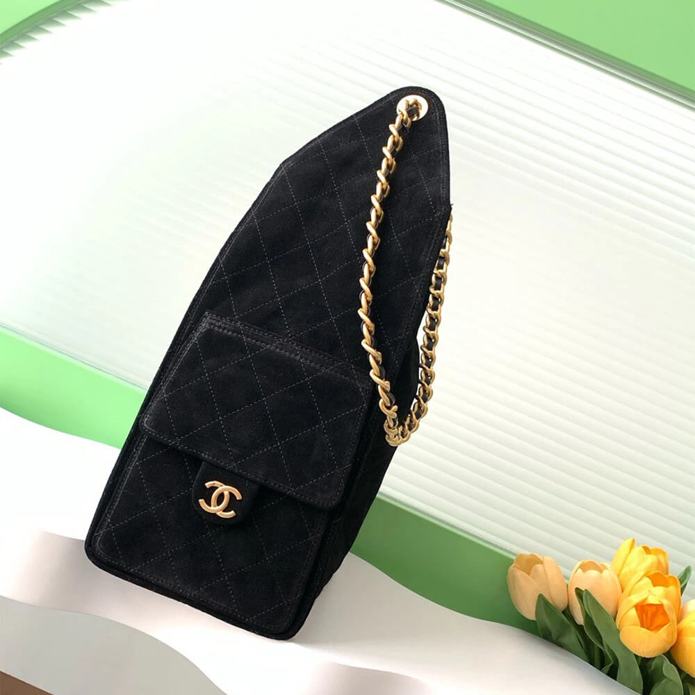 CHANEL 25 Medium Handbag SUEDE(high-end grade) Snug 1555