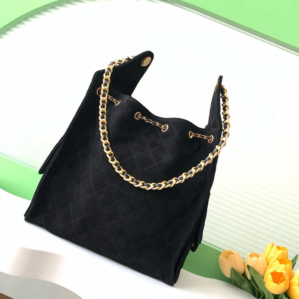 CHANEL 25 Medium Handbag SUEDE(high-end grade) Snug 1555