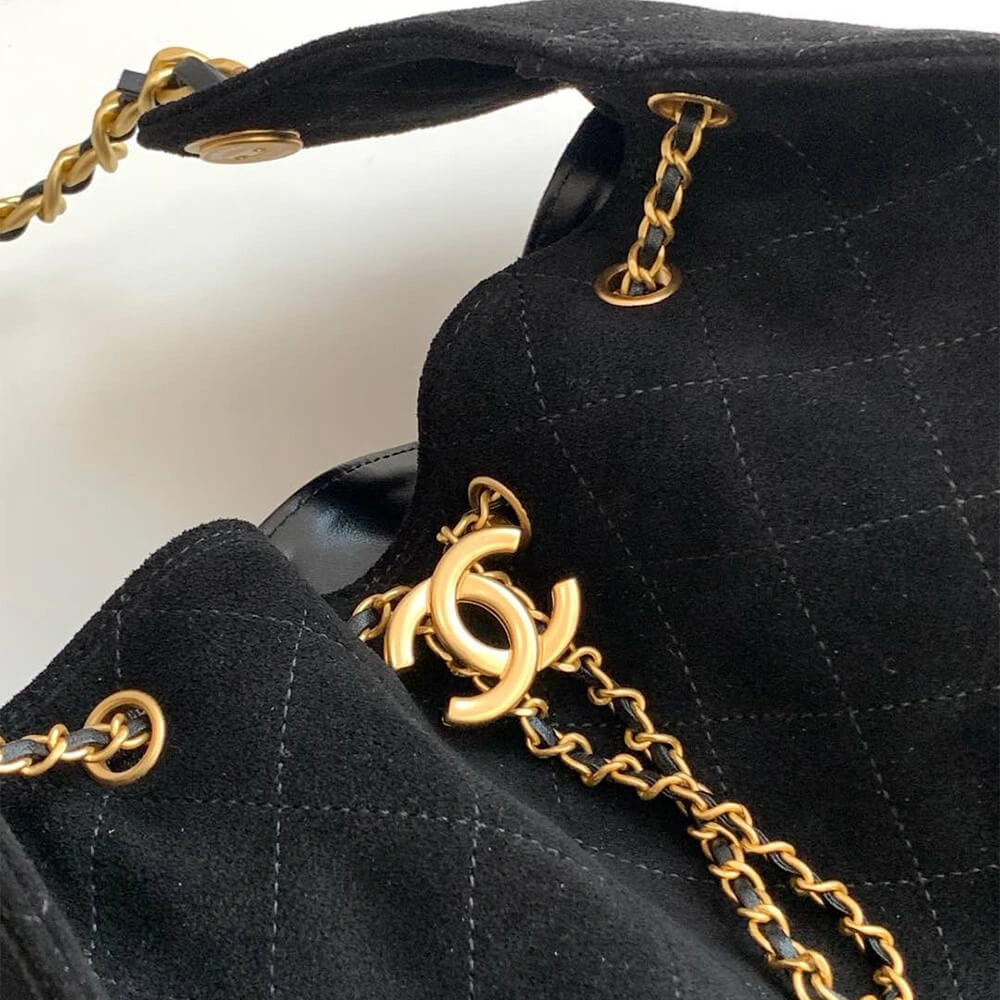 Effortless CHANEL 25 Medium Handbag SUEDE(high-end grade) 1560