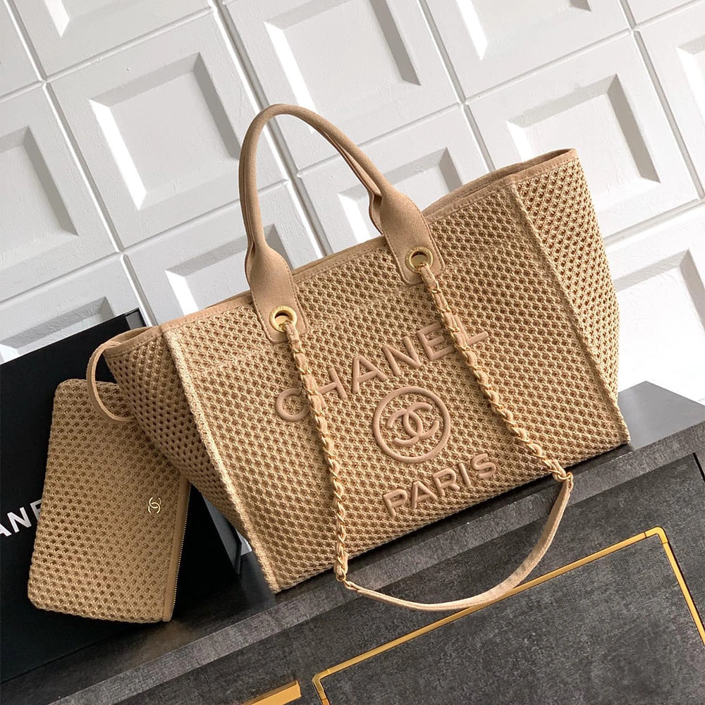 Tailored CHANEL Deauville Large Tote(HIGH-END GRADE) 1329