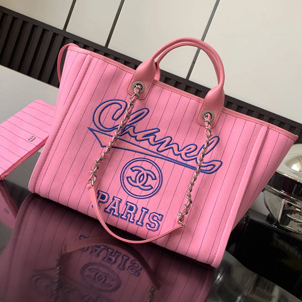Casual CHANEL Deauville Large Tote(HIGH-END GRADE) 1295