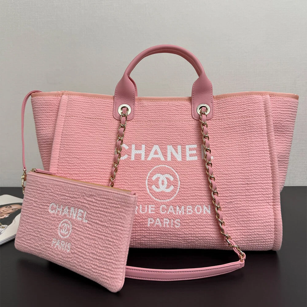 Sleek CHANEL Deauville Large Tote(HIGH-END GRADE) 1307