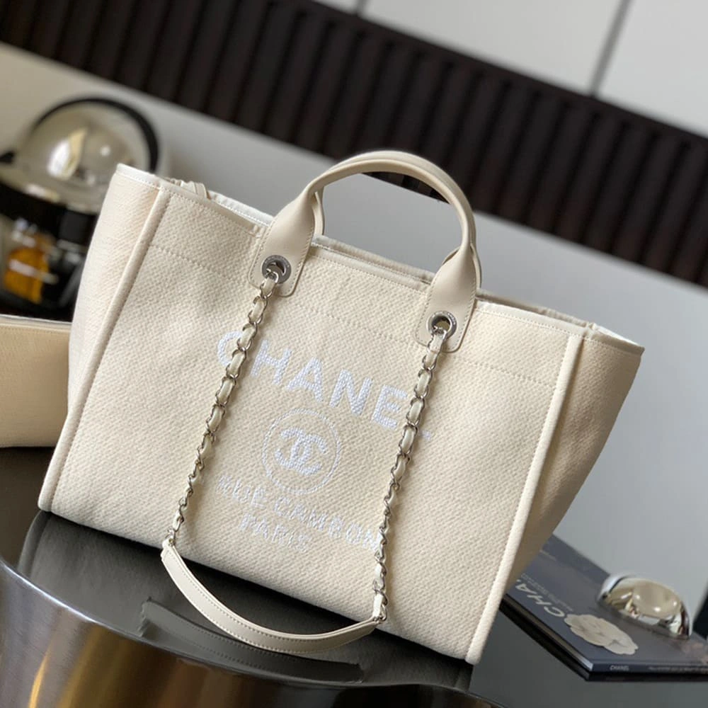 CHANEL Deauville Large Tote(HIGH-END GRADE) EyeCatching 1293