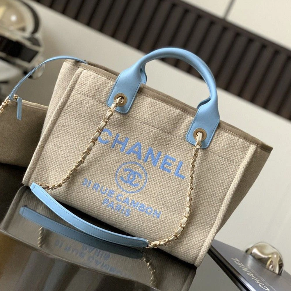CHANEL Deauville Large Tote(HIGH-END GRADE) Durable 1296