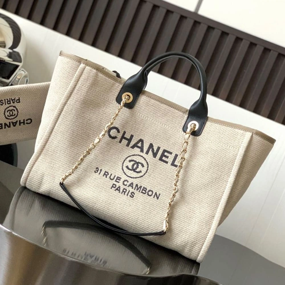 Snug CHANEL Deauville Large Tote(HIGH-END GRADE) 1346
