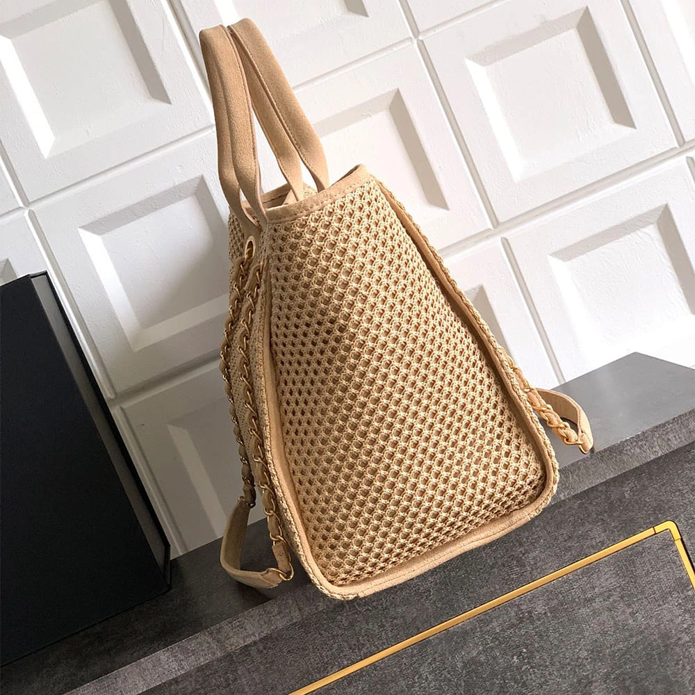 Tailored CHANEL Deauville Large Tote(HIGH-END GRADE) 1329