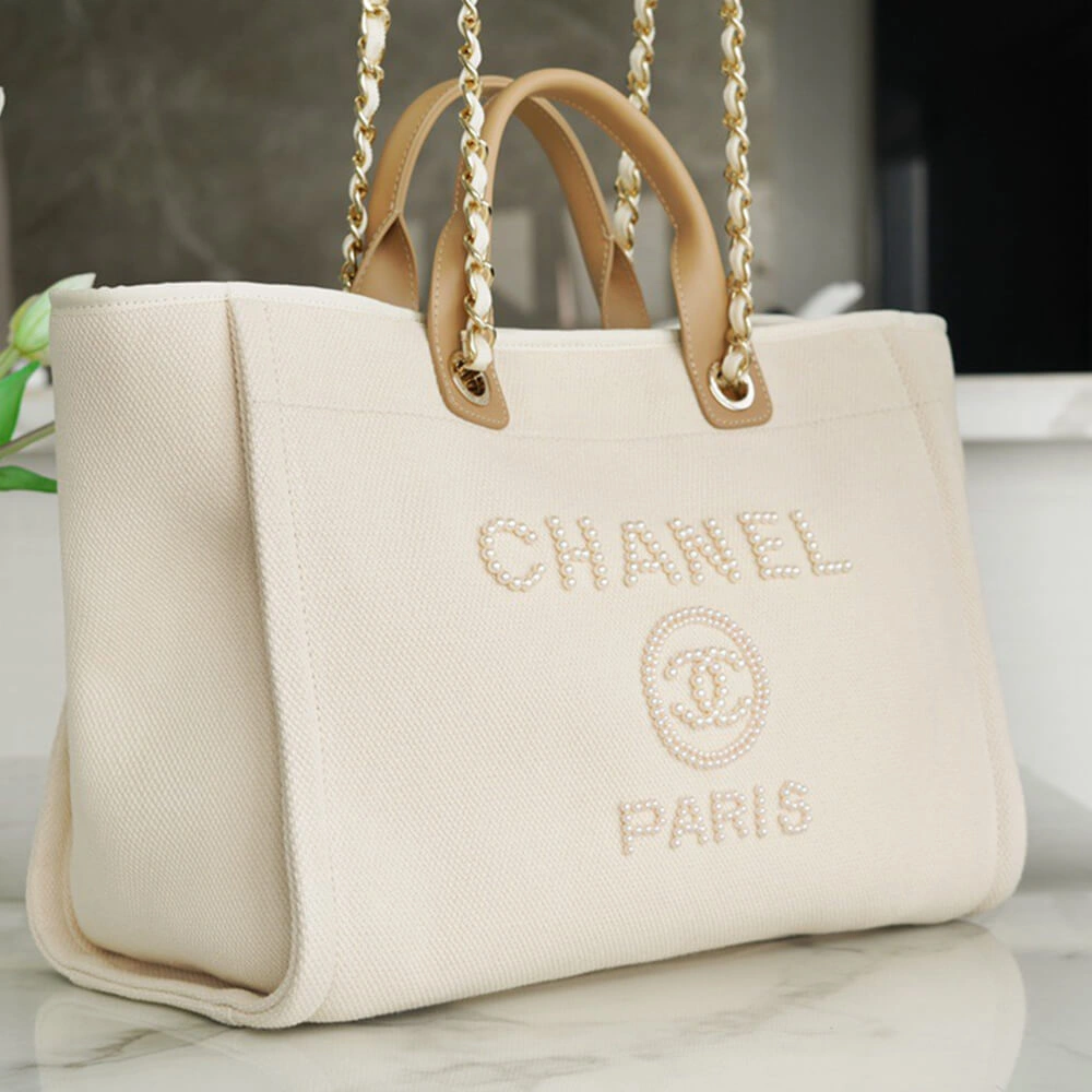 CHANEL Deauville Large Tote(HIGH-END GRADE) Popular 1342