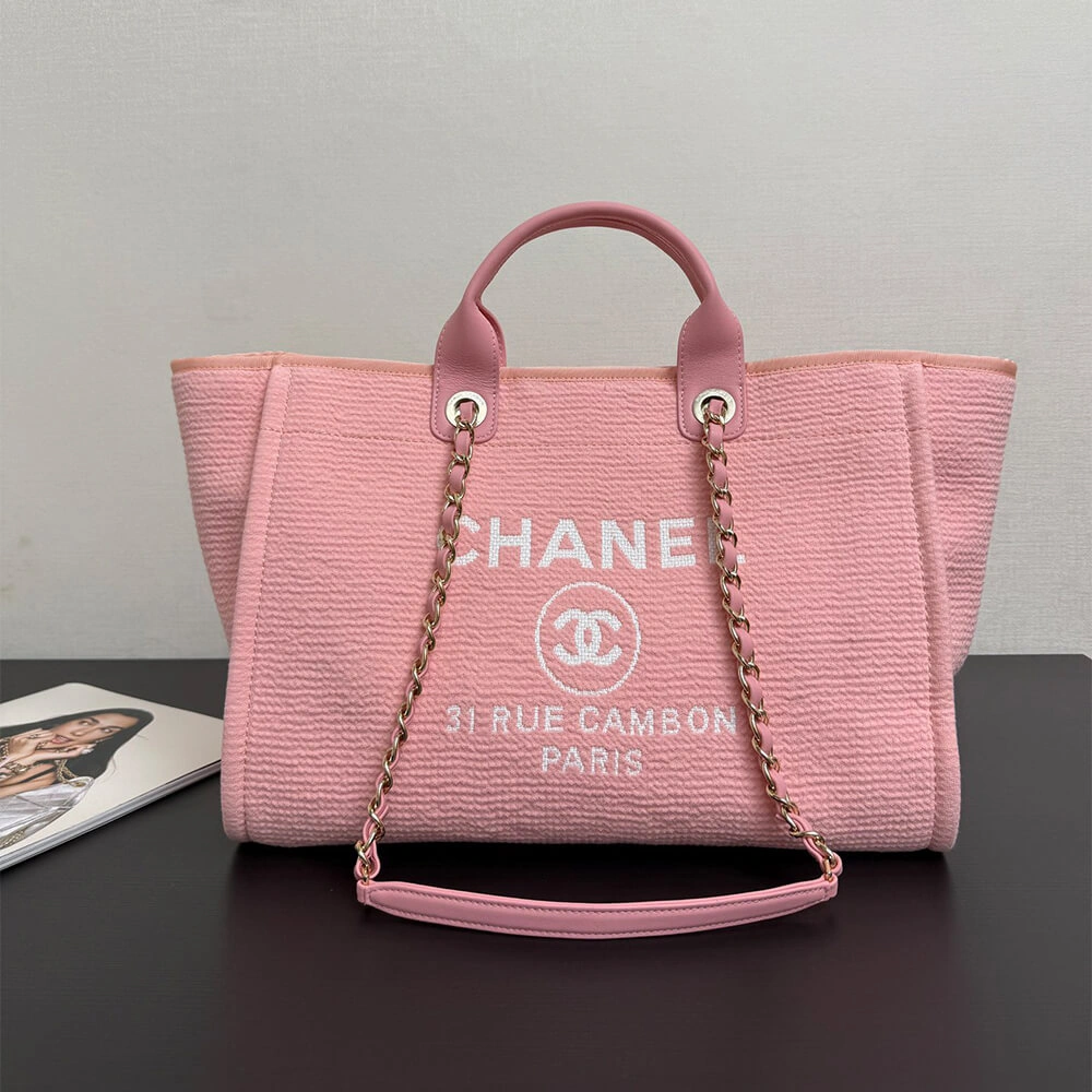 Sleek CHANEL Deauville Large Tote(HIGH-END GRADE) 1307
