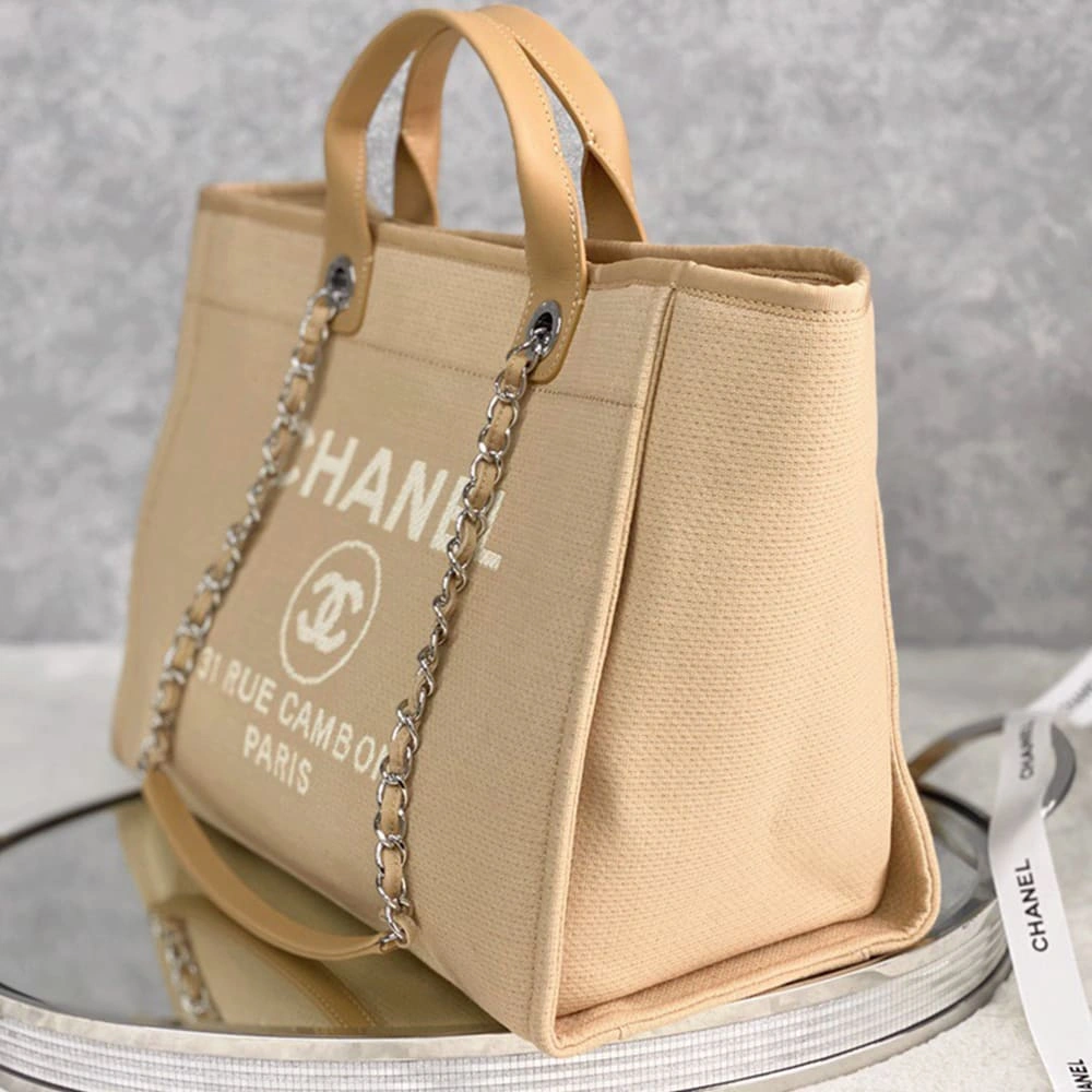 Neat CHANEL Deauville Large Tote(HIGH-END GRADE) 1321