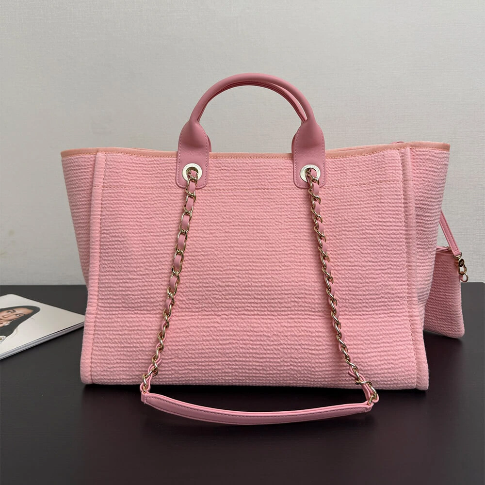Sleek CHANEL Deauville Large Tote(HIGH-END GRADE) 1307