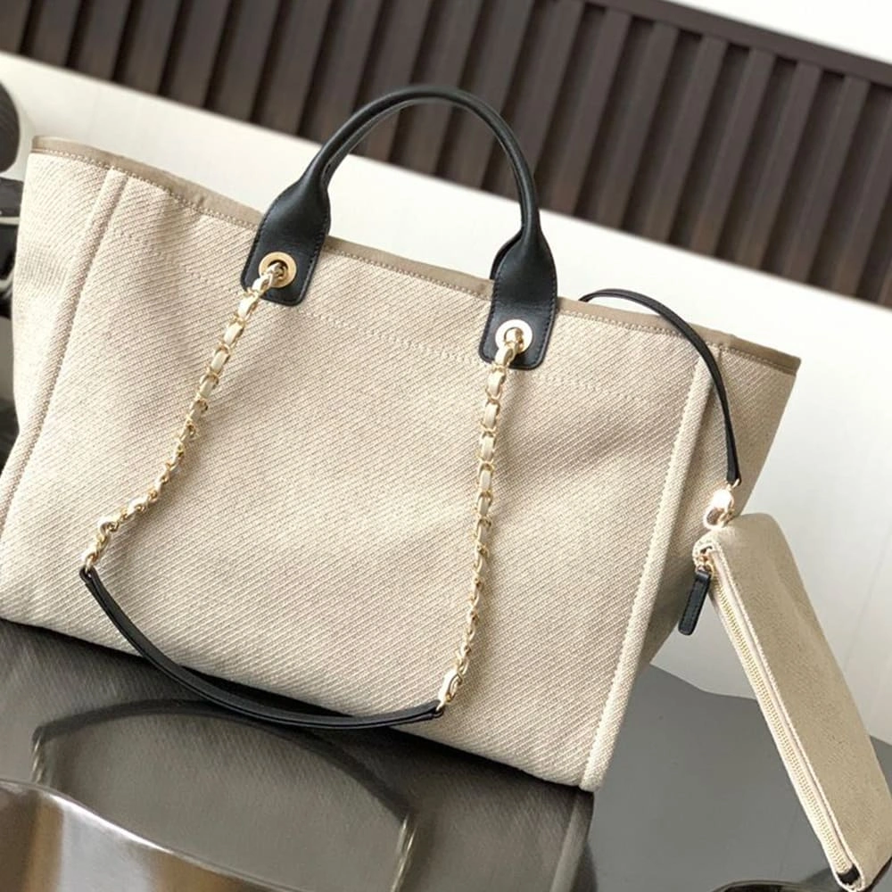 Snug CHANEL Deauville Large Tote(HIGH-END GRADE) 1346