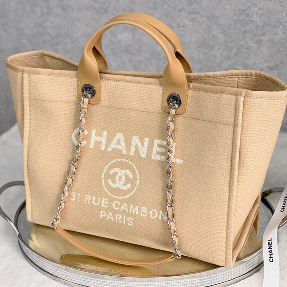 Neat CHANEL Deauville Large Tote(HIGH-END GRADE) 1321