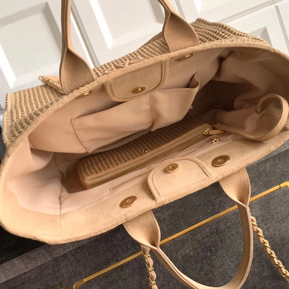 Tailored CHANEL Deauville Large Tote(HIGH-END GRADE) 1329
