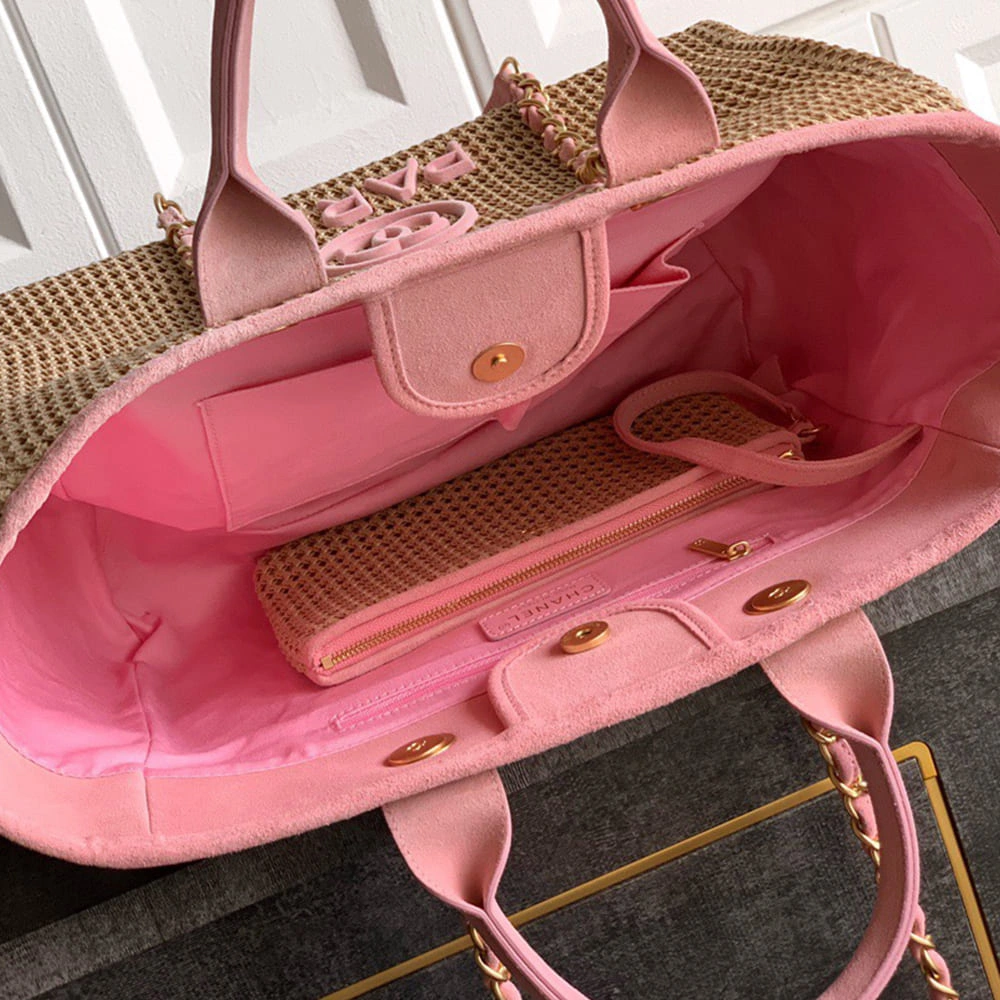 SunProtective CHANEL Deauville Large Tote(HIGH-END GRADE) 1359