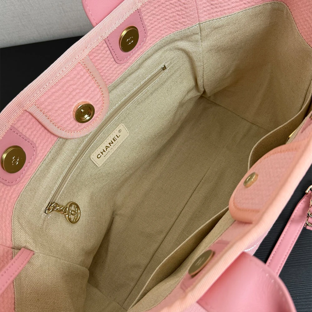 Sleek CHANEL Deauville Large Tote(HIGH-END GRADE) 1307