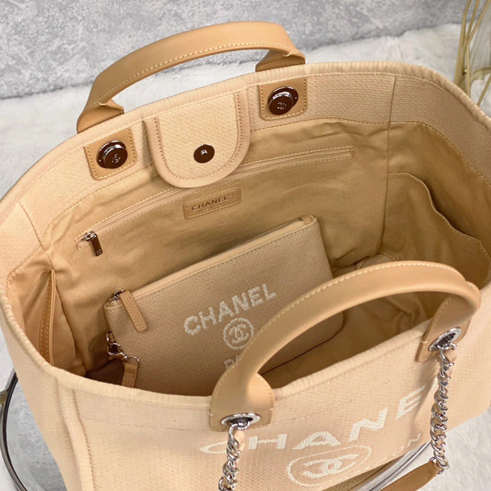 Neat CHANEL Deauville Large Tote(HIGH-END GRADE) 1321