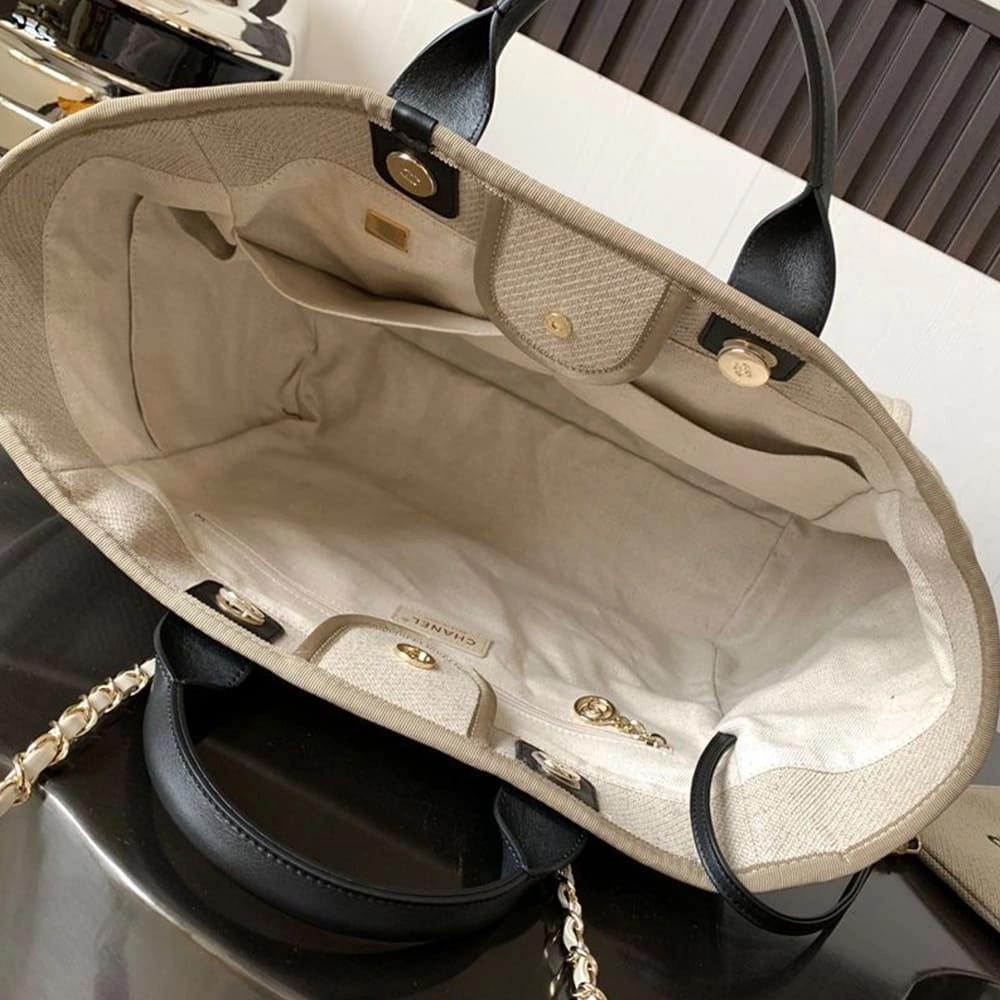 Snug CHANEL Deauville Large Tote(HIGH-END GRADE) 1346