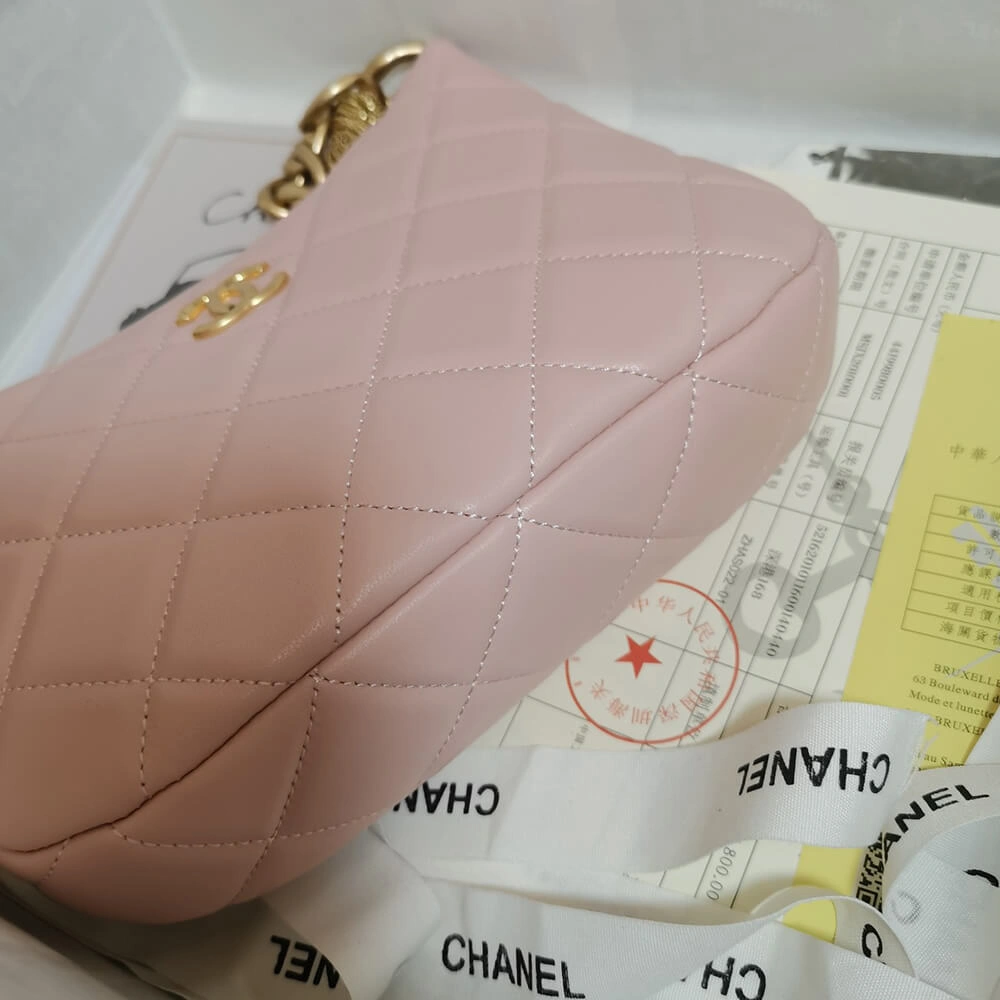 CHANEL HOBO HANDBAG Sleek 1477