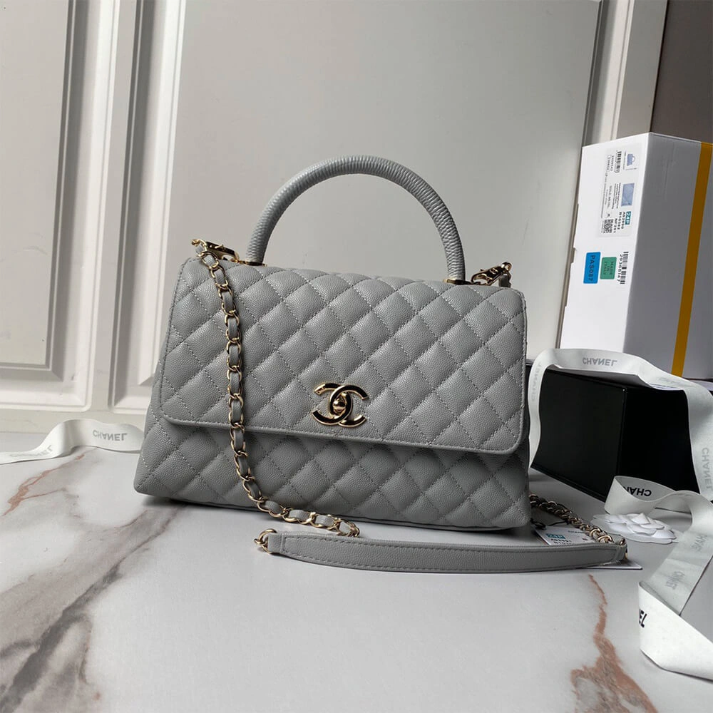 ModernLook CHANEL Large Flap Bag With Top Handle(high-end grade) 1512