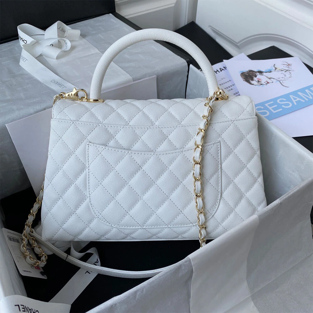 CHANEL Large Flap Bag With Top Handle(high-end grade) Unique 1516