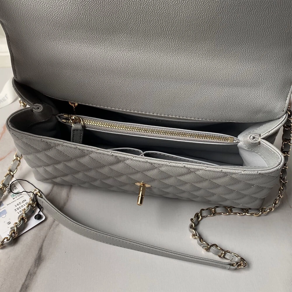 ModernLook CHANEL Large Flap Bag With Top Handle(high-end grade) 1512