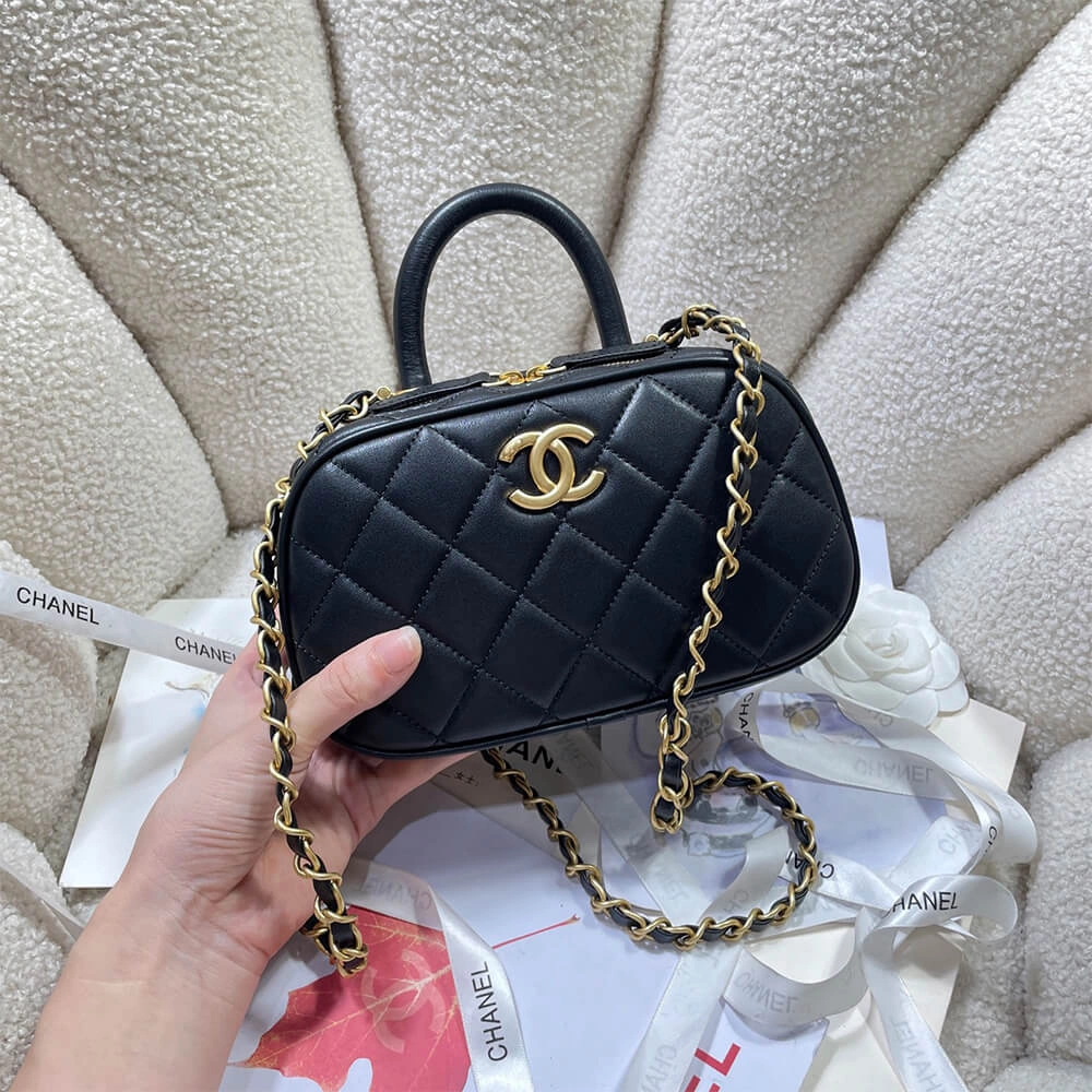 Elegant CHANEL Mini Bowling Bag(HIGH-END GRADE) 1276
