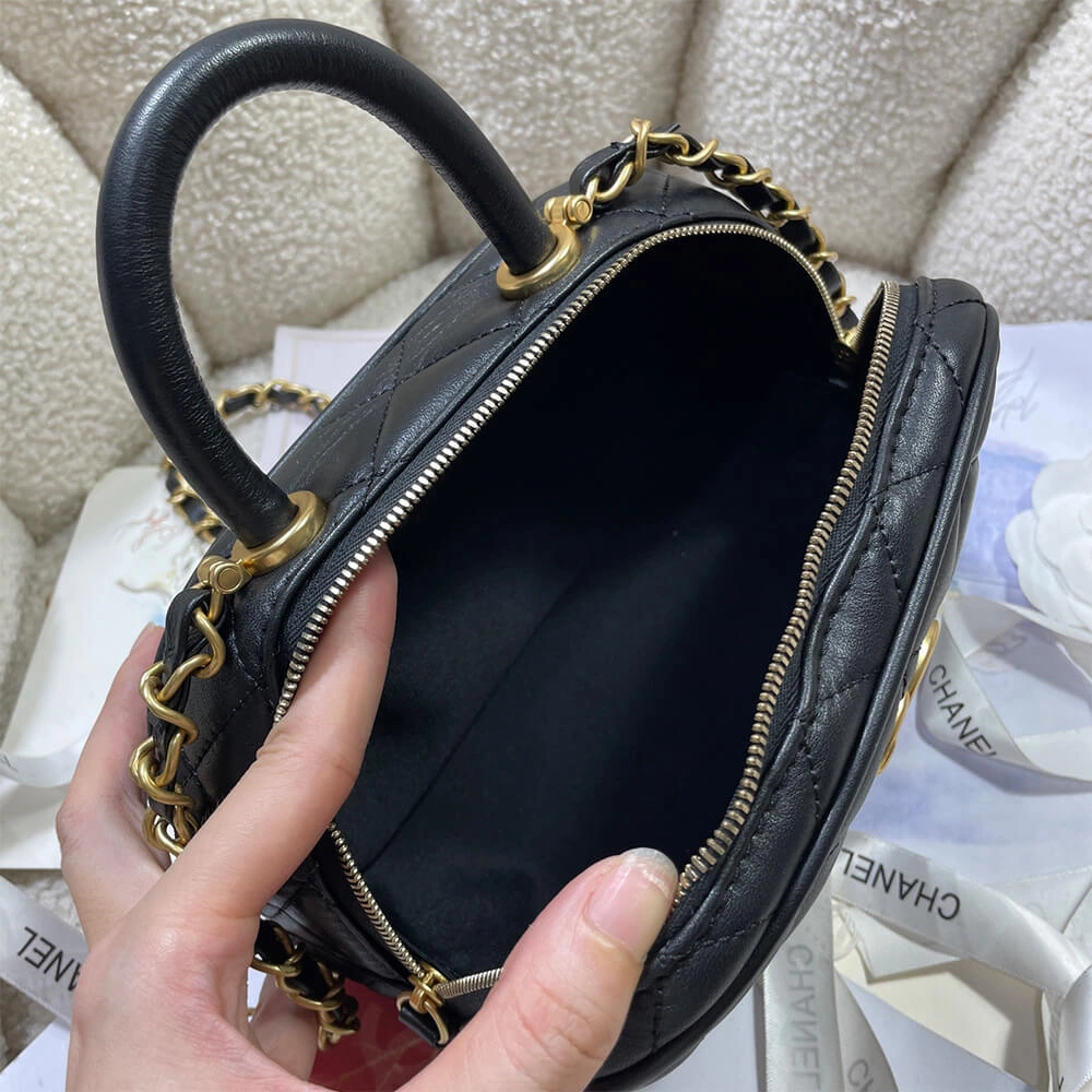 Elegant CHANEL Mini Bowling Bag(HIGH-END GRADE) 1276