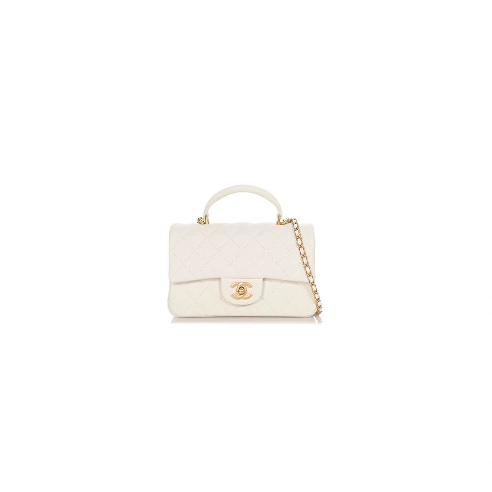CHANEL Mini  Handbag With Top Handle Packable 1368