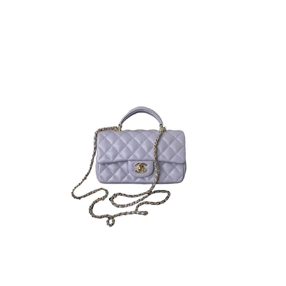 CHANEL Mini  Handbag With Top Handle Practical 1375